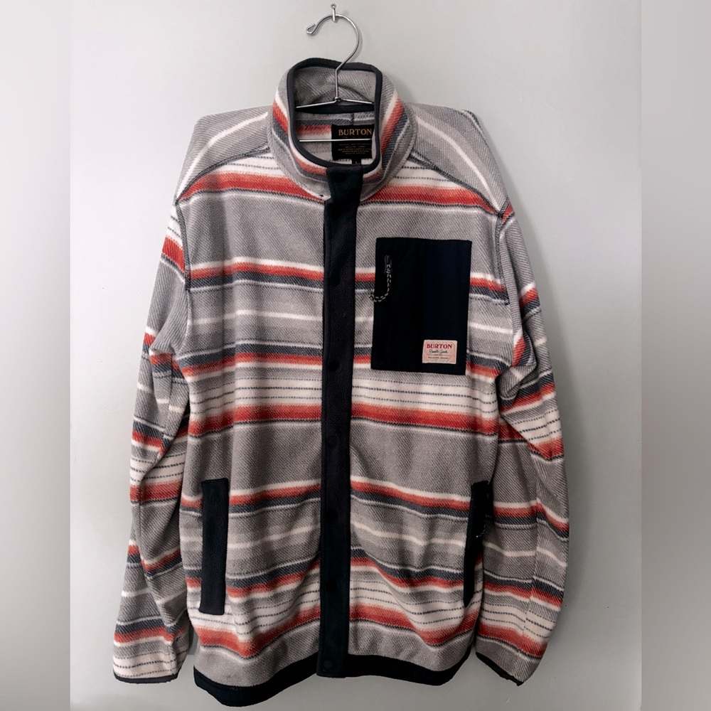 Vintage-ish Burton, fleece button up. Great base layer for the hills.